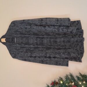 Eileen Fisher Wool Blend Waterfall Cardigan Size L